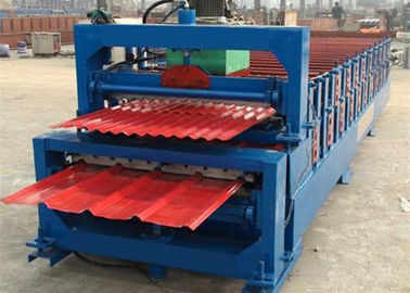 China rolo de alta velocidade do painel do telhado 5.5KW que forma a máquina com elevada precisão no corte fornecedor